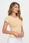 Seamless Crew Neck Short Sleeve Top | Love It Curvy