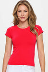 Seamless Crew Neck Short Sleeve Top | Love It Curvy