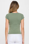 Seamless Crew Neck Short Sleeve Top | Love It Curvy