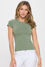 Seamless Crew Neck Short Sleeve Top | Love It Curvy