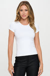 Seamless Crew Neck Short Sleeve Top | Love It Curvy