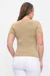 Love It Curvy Seamless Scoop Neck Short Sleeve Top