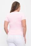 Love It Curvy Seamless Scoop Neck Short Sleeve Top