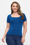 Love It Curvy Seamless Scoop Neck Short Sleeve Top
