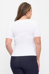 Love It Curvy Seamless Scoop Neck Short Sleeve Top