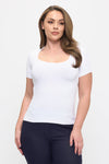 Love It Curvy Seamless Scoop Neck Short Sleeve Top