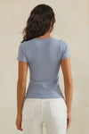 Love It Curvy Seamless Scoop Neck Short Sleeve Top