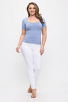 Love It Curvy Seamless Scoop Neck Short Sleeve Top