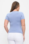 Love It Curvy Seamless Scoop Neck Short Sleeve Top