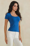 Love It Curvy Seamless Scoop Neck Short Sleeve Top
