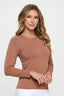 Seamless Round Neck Long Sleeve Top | Love It Curvy