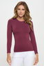Seamless Round Neck Long Sleeve Top | Love It Curvy