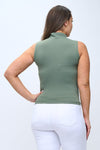 Love It Curvy Mock Neck Seamless Sleeveless Tank