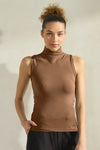 Love It Curvy Mock Neck Seamless Sleeveless Tank