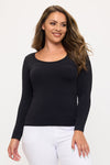 Love It Curvy Sculpted Chic Seamless Long Sleeve Top
