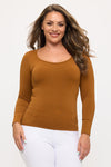 Love It Curvy Sculpted Chic Seamless Long Sleeve Top