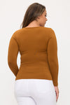 Love It Curvy Sculpted Chic Seamless Long Sleeve Top