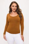 Love It Curvy Sculpted Chic Seamless Long Sleeve Top