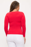 Love It Curvy Sculpted Chic Seamless Long Sleeve Top