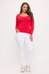 Love It Curvy Sculpted Chic Seamless Long Sleeve Top