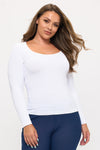 Love It Curvy Sculpted Chic Seamless Long Sleeve Top