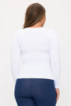 Love It Curvy Sculpted Chic Seamless Long Sleeve Top