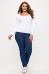 Love It Curvy Sculpted Chic Seamless Long Sleeve Top