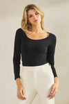 Love It Curvy Sculpted Chic Seamless Long Sleeve Top