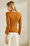 Love It Curvy Sculpted Chic Seamless Long Sleeve Top