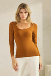 Love It Curvy Sculpted Chic Seamless Long Sleeve Top