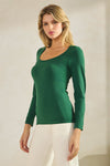 Love It Curvy Sculpted Chic Seamless Long Sleeve Top