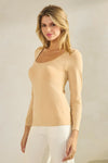 Love It Curvy Sculpted Chic Seamless Long Sleeve Top