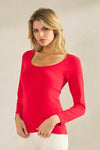 Love It Curvy Sculpted Chic Seamless Long Sleeve Top