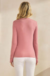 Love It Curvy Seamlessly Soft Ribbed Modal Mock Neck Long Sleeve Top