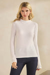 Love It Curvy Seamlessly Soft Ribbed Modal Mock Neck Long Sleeve Top