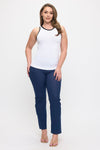 Love It Curvy Seamless Reversible High Neck Contrast Trim Tank Top