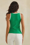 Love It Curvy Seamless Reversible High Neck Contrast Trim Tank Top