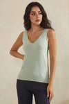 Love It Curvy Airsoft Seamless Reversible U-V Neckline Modal Tank Top