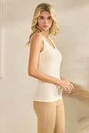 Reversible Seamless U/V-Neckline Tank with Built-In Bra | Love It Curvy