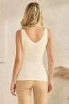 Reversible Seamless U/V-Neckline Tank with Built-In Bra | Love It Curvy