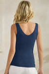 Reversible Seamless U/V-Neckline Tank with Built-In Bra | Love It Curvy