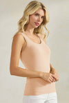 Reversible Seamless U/V-Neckline Tank with Built-In Bra | Love It Curvy