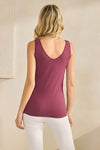 Reversible Seamless U/V-Neckline Tank with Built-In Bra | Love It Curvy