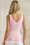 Reversible Seamless U/V-Neckline Tank with Built-In Bra | Love It Curvy