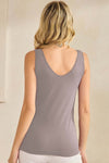 Reversible Seamless U/V-Neckline Tank with Built-In Bra | Love It Curvy
