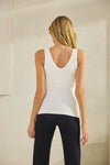 Reversible Seamless U/V-Neckline Tank with Built-In Bra | Love It Curvy