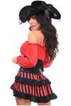 Top Drawer 4 PC Pirate Lady Corset Costume - Love it Curvy