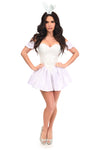 Top Drawer 3 PC Brocade Bunny Corset Dress Costume - Love it Curvy
