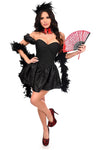 Top Drawer 5 PC Sexy Saloon Girl Corset Dress Costume - Love it Curvy