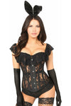 Top Drawer 4 PC Sheer Lace Bunny Corset Costume - Love it Curvy